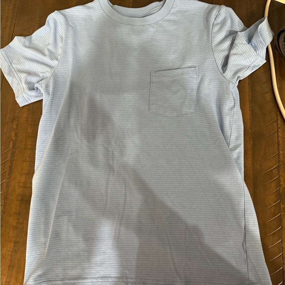 NWOT George Men's Sky Blue Striped Tee